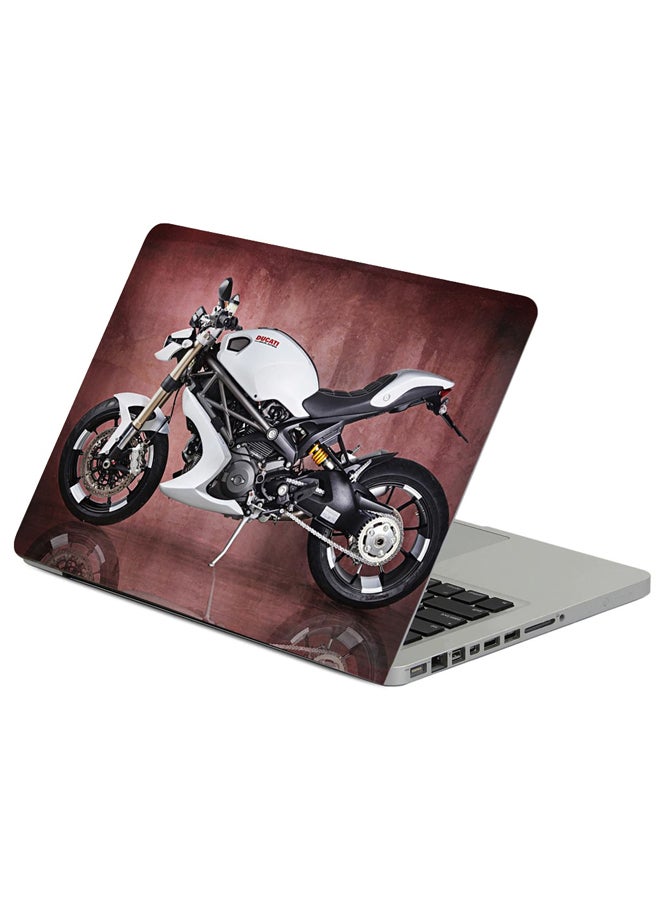 Fast Print Vilner Design Ducati Monster 1100 Evo Motorcycle Printed Laptop Sleeve Multicolor