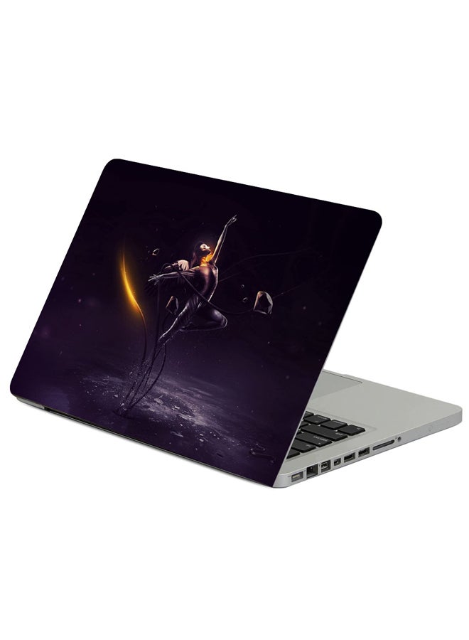 Fast Print Girl Snake Rope Printed Laptop Sleeve Multicolor