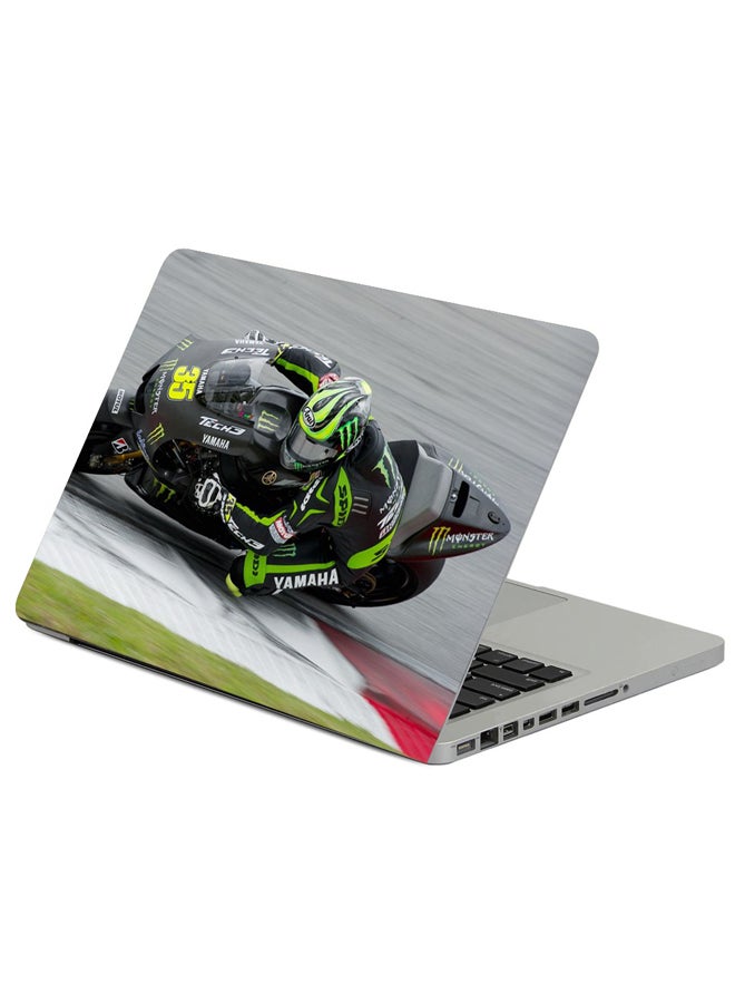 Motorcycle Racing Sports Printed Laptop Sleeve Multicolor