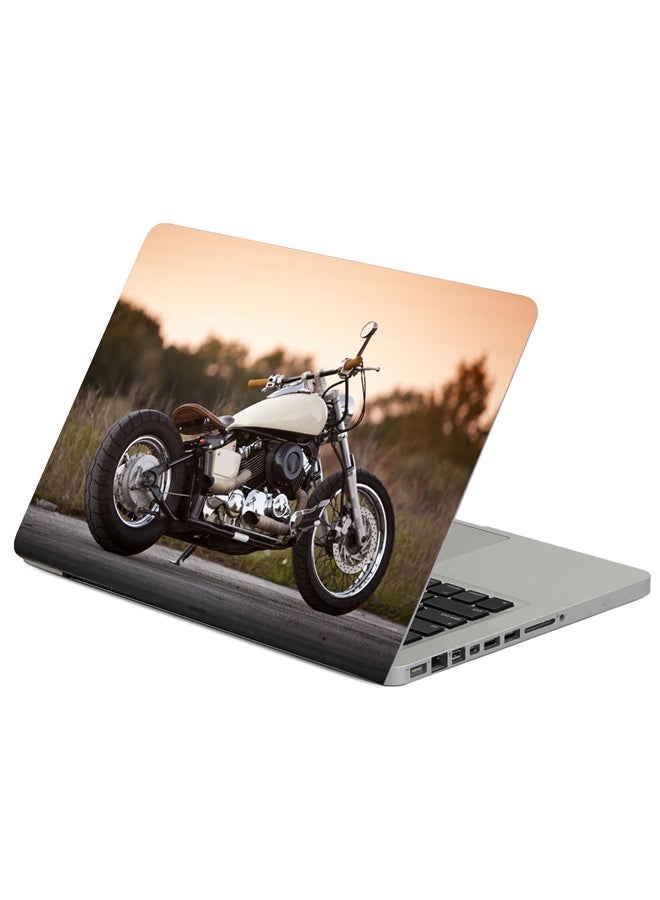 حافظة لابتوب بطبعة دراجة نارية ياماها 650 متعدد الألوان