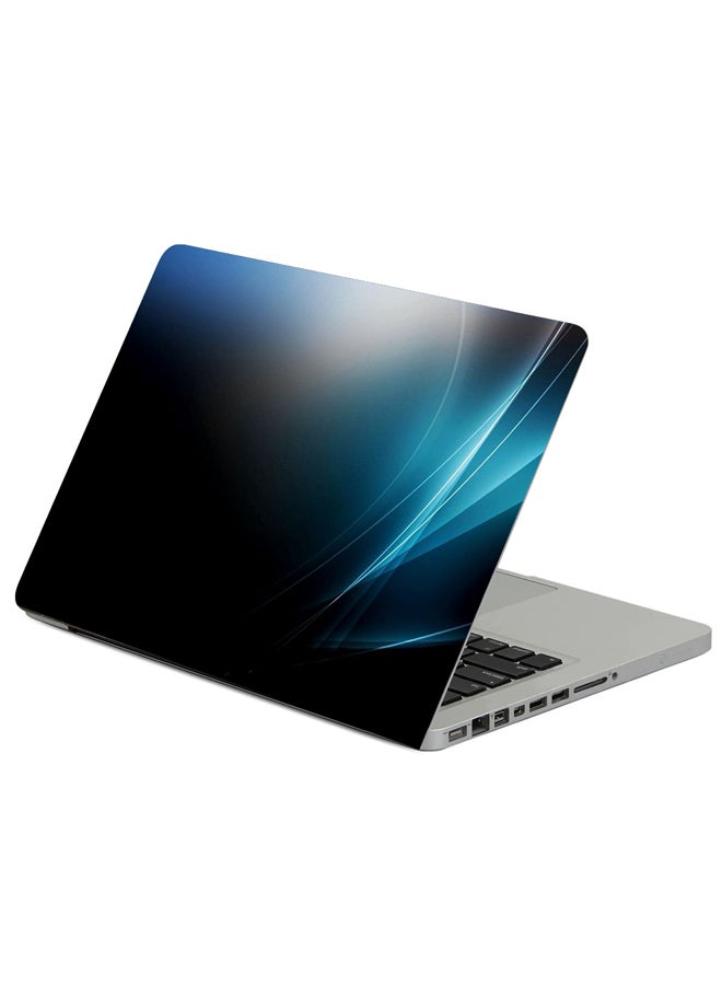 حافظة لابتوب بطبعة خلفية على شكل خط ظل متعدد الألوان