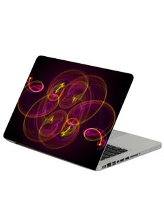 Abstract Fractal Patterns Printed Laptop Sleeve Black/Multicolour