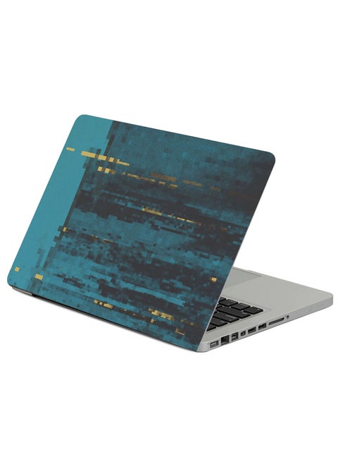 Surface Line Pattern Printed Laptop Sleeve Blue/Multicolour