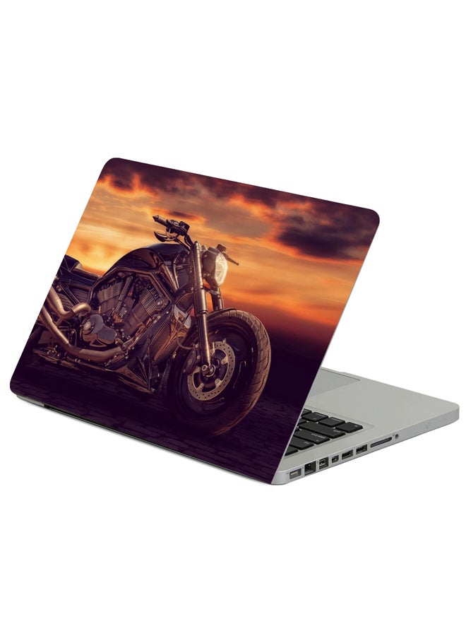 Fast Print Sandra Dombrovsky Motorcycle Printed Laptop Sleeve Multicolor