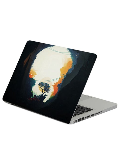 Tree Light Dark Printed Laptop Sleeve Multicolor