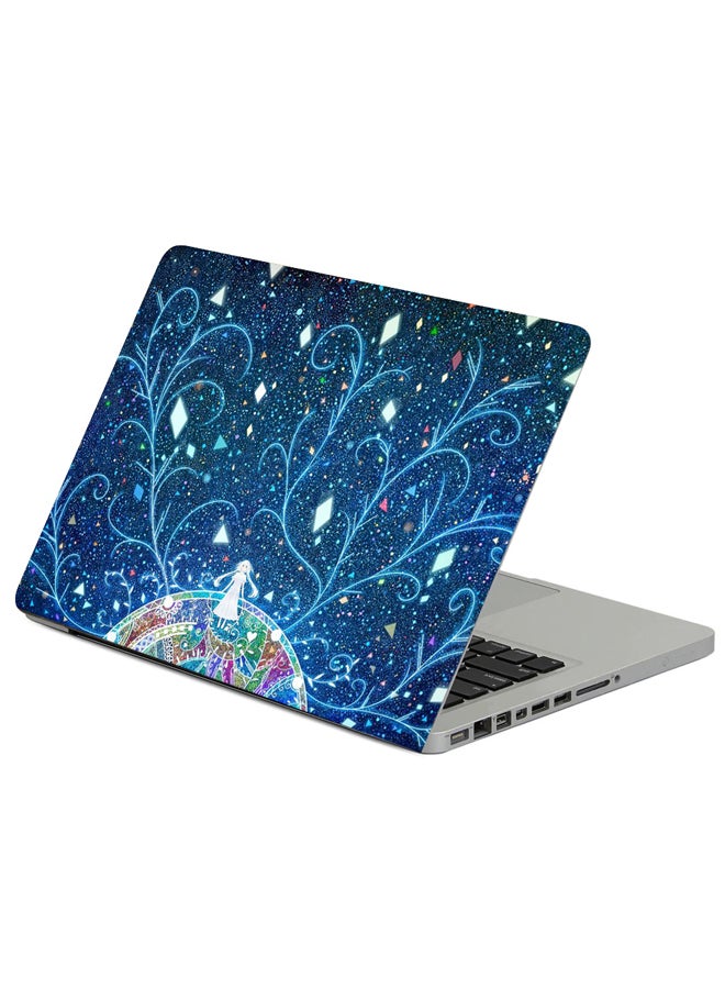 حافظة لابتوب مزينة بطبعة أنماط الطبيعة متعدد الألوان