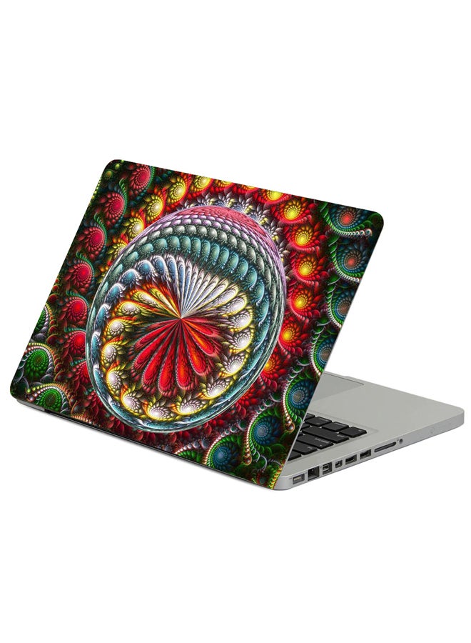 Fast Print Circles Lines Background Printed Laptop Sleeve Multicolour
