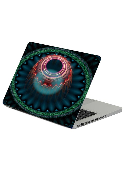 Fractal Patterns Ball Printed Laptop Sleeve Multicolor