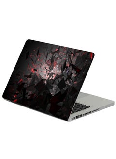 Fast Print Spots Background Line Printed Laptop Sticker Multicolor 