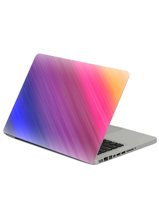 Fast Print Line Diagonally Multicolored Printed Laptop Sleeve Multicolour