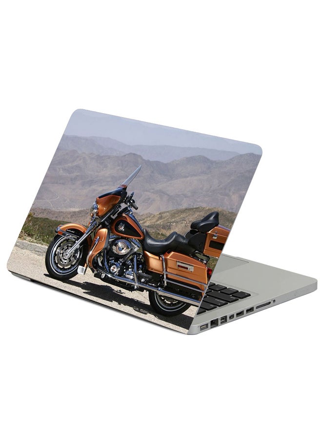 فاست برينت حافظة لابتوب بطبعة دراجة هارلي ديفيدسون النارية متعدد الألوان