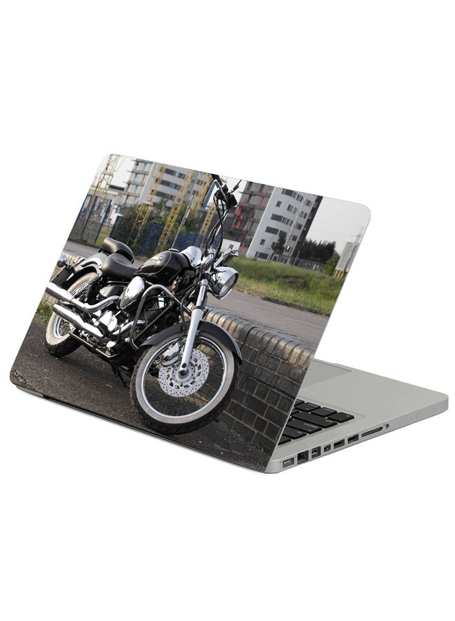 Fast Print Drag Star Yamaha XVS Printed Laptop Sticker Multicolor