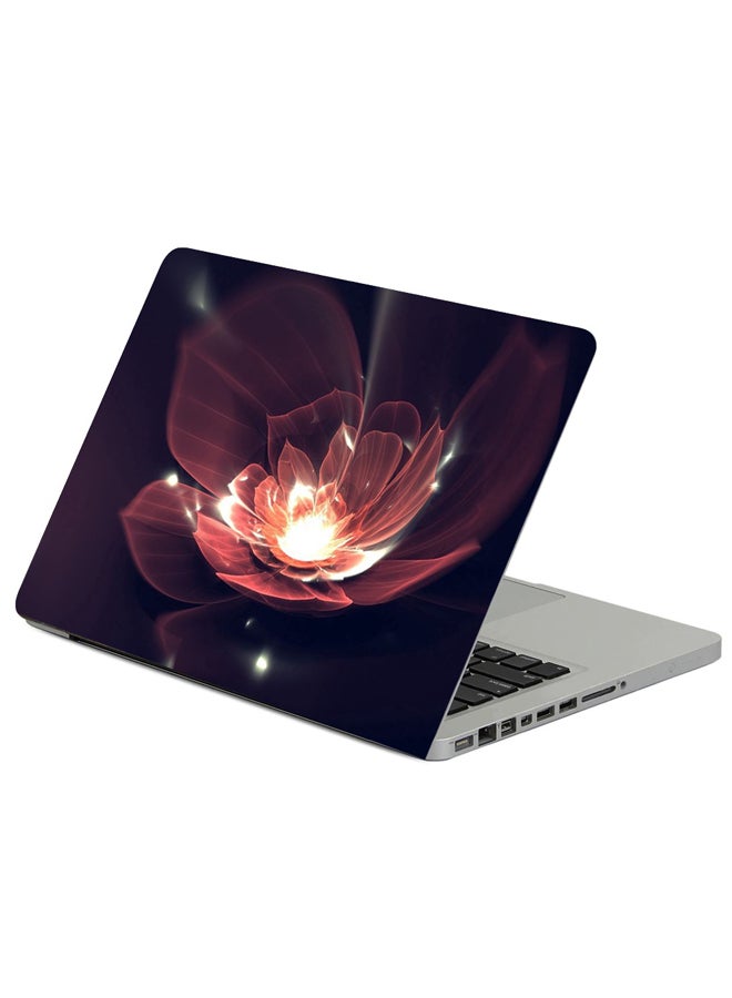Fast Print Flower Background Dark Printed Laptop Sleeve Multicolor 