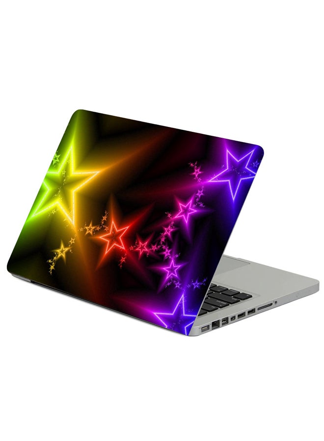 Fast Print Stars Light Colorful Printed Laptop Sleeve Multicolor
