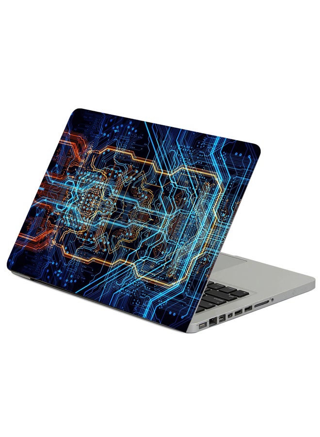 حافظة لابتوب بطبعة شريحة معالج متعدد الألوان