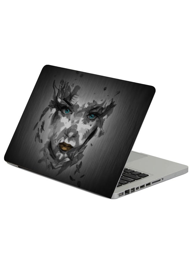 Fast Print - Face Paint Background Printed Laptop Sleeve Multicolor - Image 1