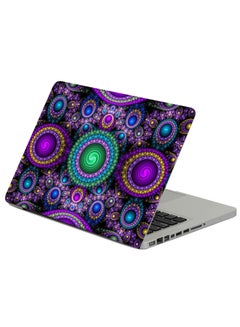 Circles Background Shape Printed Laptop Sticker Multicolor