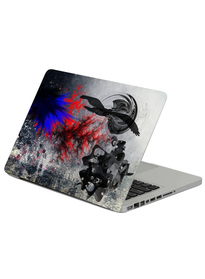 Leaves Vector Bird Printed Laptop Sleeve Multicolor