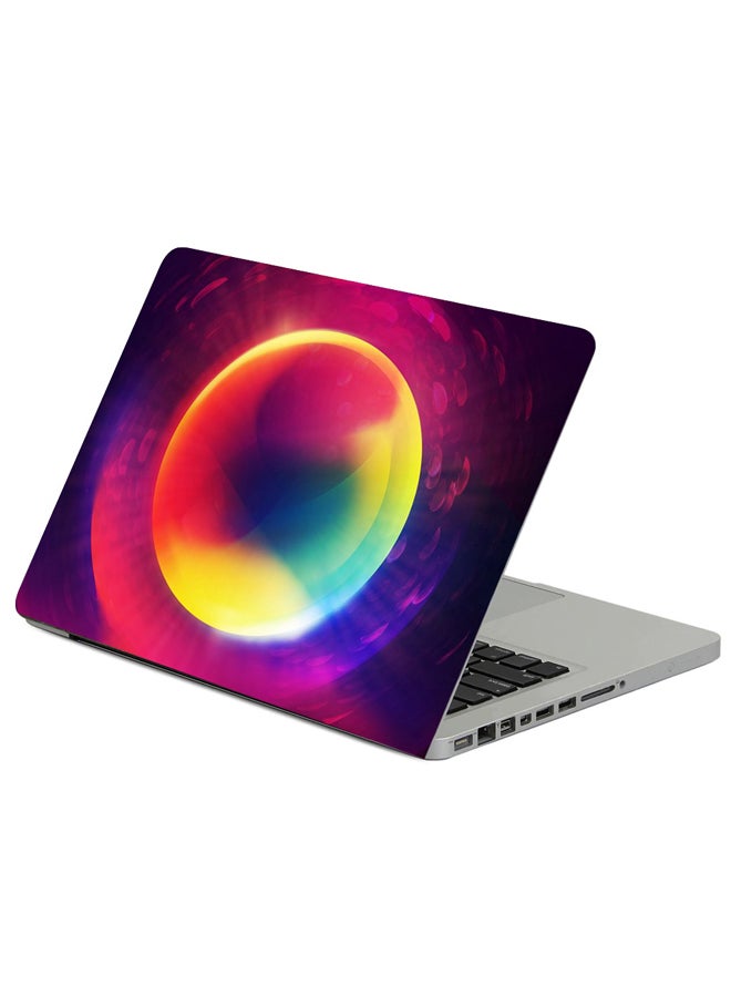 Fast Print Circle Colorful Shape Printed Laptop Sleeve Multicolor