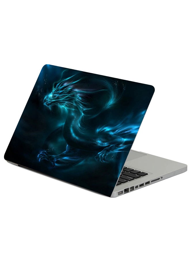 حافظة لابتوب مطبوعة بتصميم تنين بألوان نيون متعدد الألوان