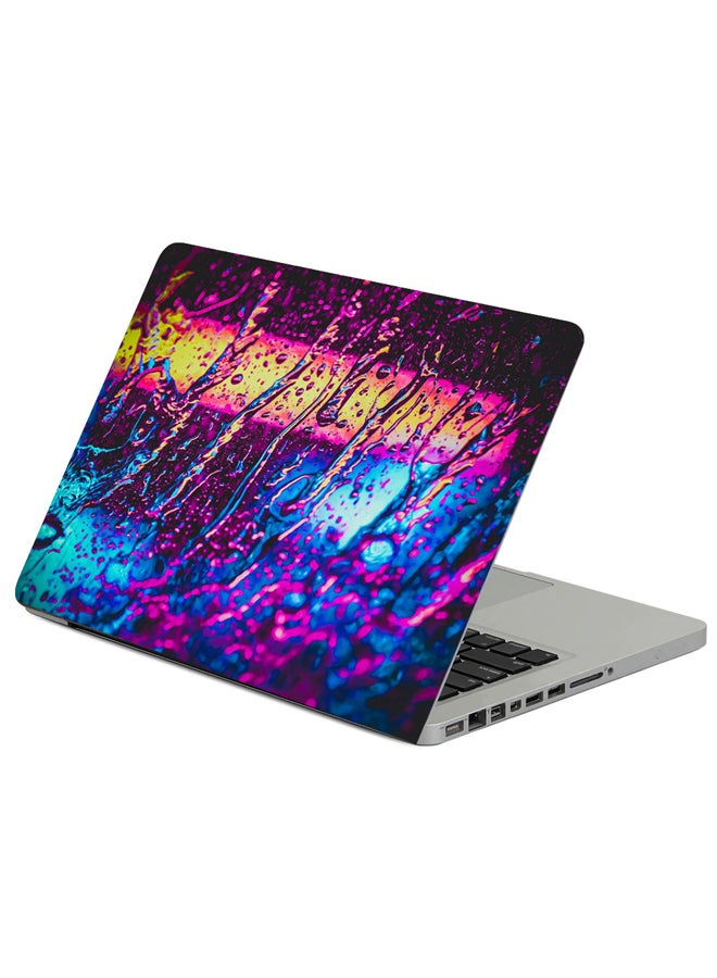 Fast Print Multicolored Drops Surface Printed Laptop Sleeve Multicolor 