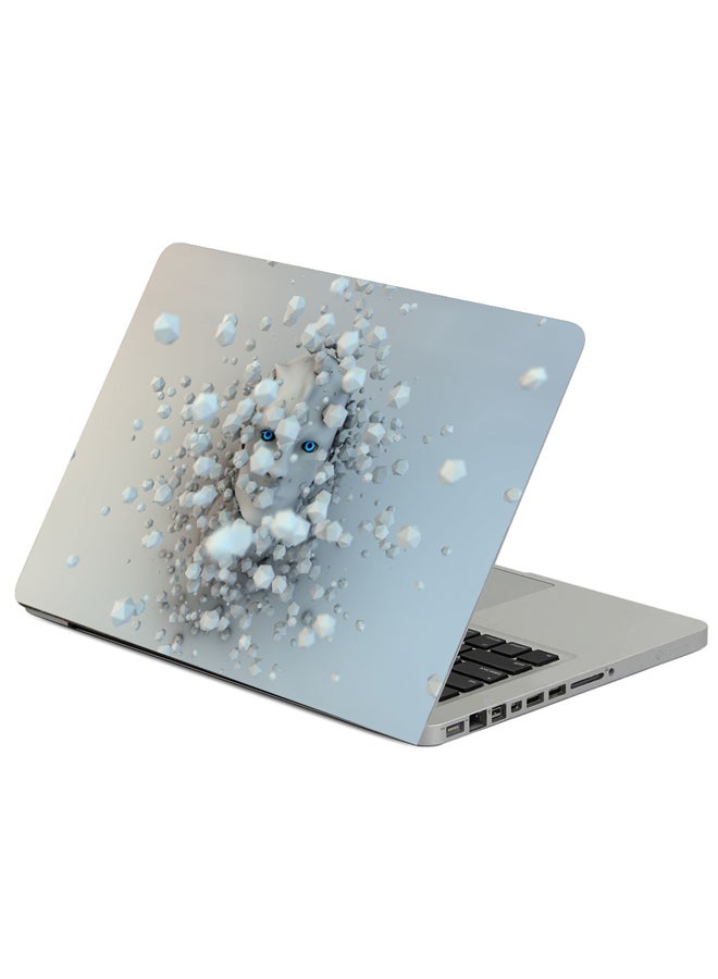 Fast Print Mask Face Balls Printed Laptop Sleeve Multicolour 