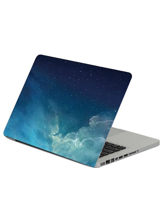 Fast Print Sky Stars Clouds Printed Laptop Sleeve Multicolour 
