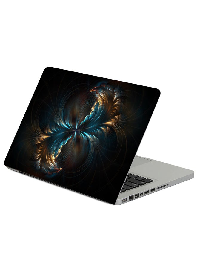 Fast Print - Fractal Abstraction Pattern Printed Laptop Sleeve Multicolour - Image 1