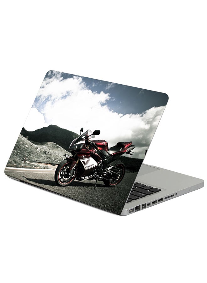 Fast Print Yamaha R1 Motorcycle Sportbike Printed Laptop Sleeve Multicolor 
