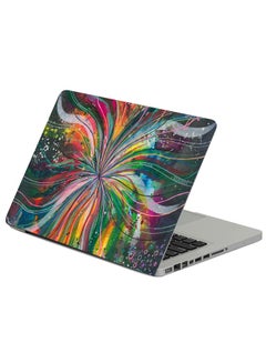 Watercolor Lines Multicolored Printed Laptop Sleeve Multicolour