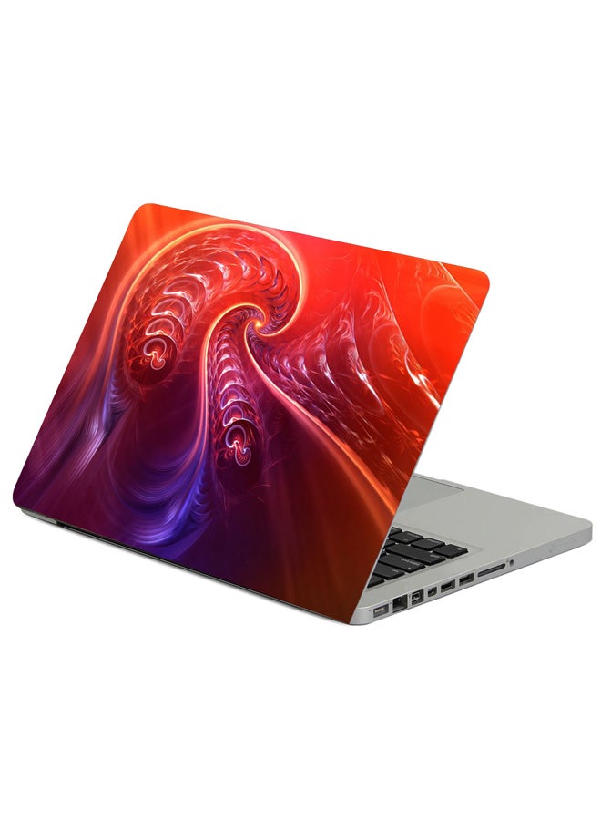 Fast Print Fractal Twisted Tangled Printed Laptop Sleeve Multicolour 