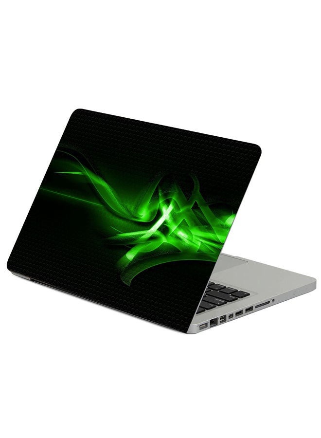 Fast Print Patterns Green Light Printed Laptop Sleeve Multicolour 