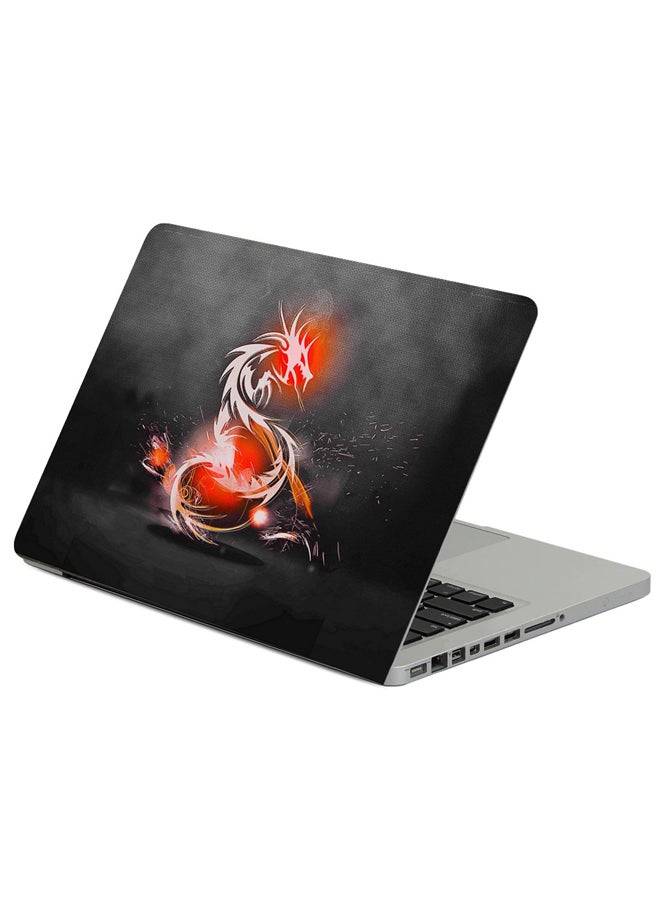 Fast Print Dragon Background Light Printed Laptop Sleeve Multicolour