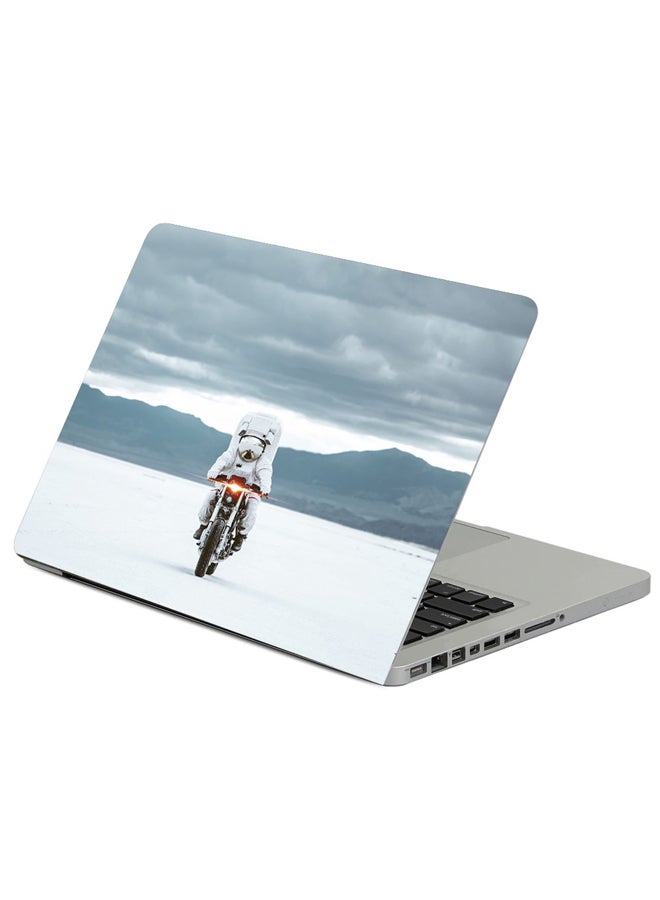 Fast Print Astronaut Spacesuit Motorcycle Printed Laptop Sleeve Multicolour