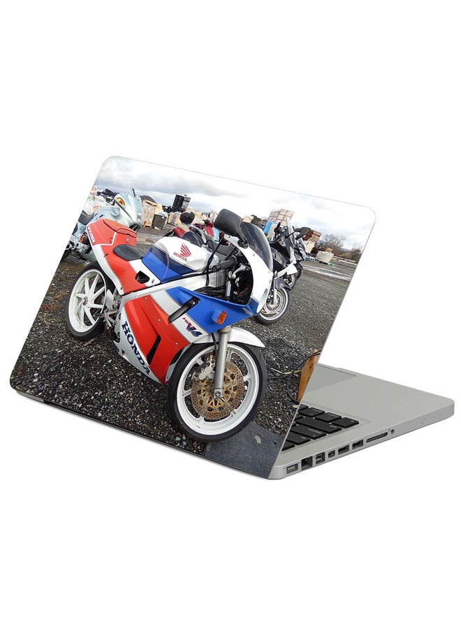 حافظة لابتوب مزيَّنة بطبعة دراجة هوندا Vfr400R النارية متعدد الألوان