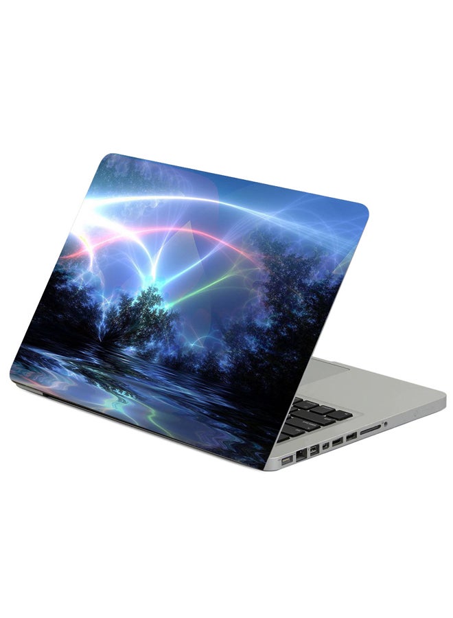 Fast Print Nature Light Line Printed Laptop Sleeve Multicolour