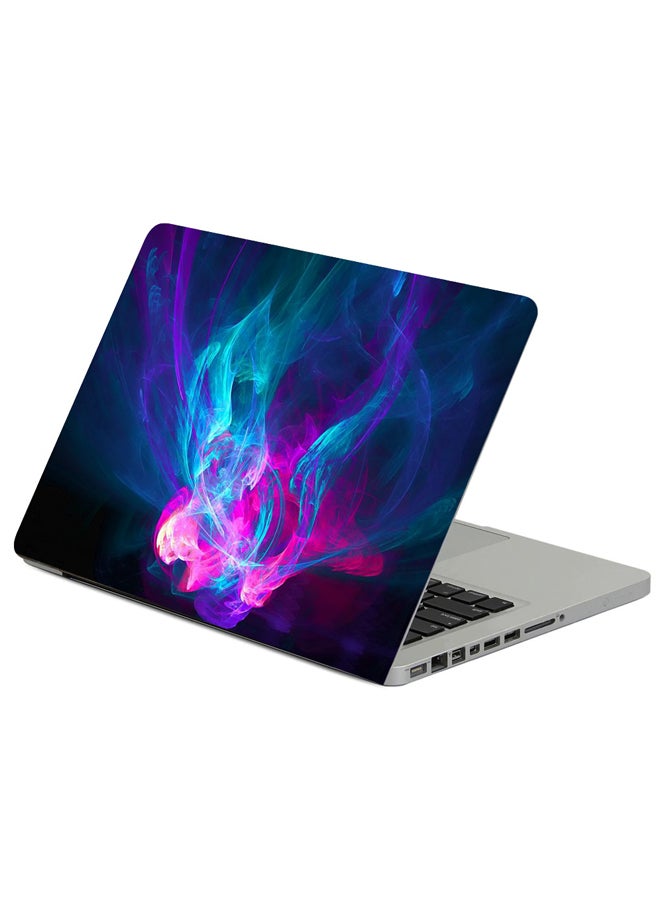 حافظة لابتوب بطبعة تجريدية بلون وردي فاتح متعدد الألوان