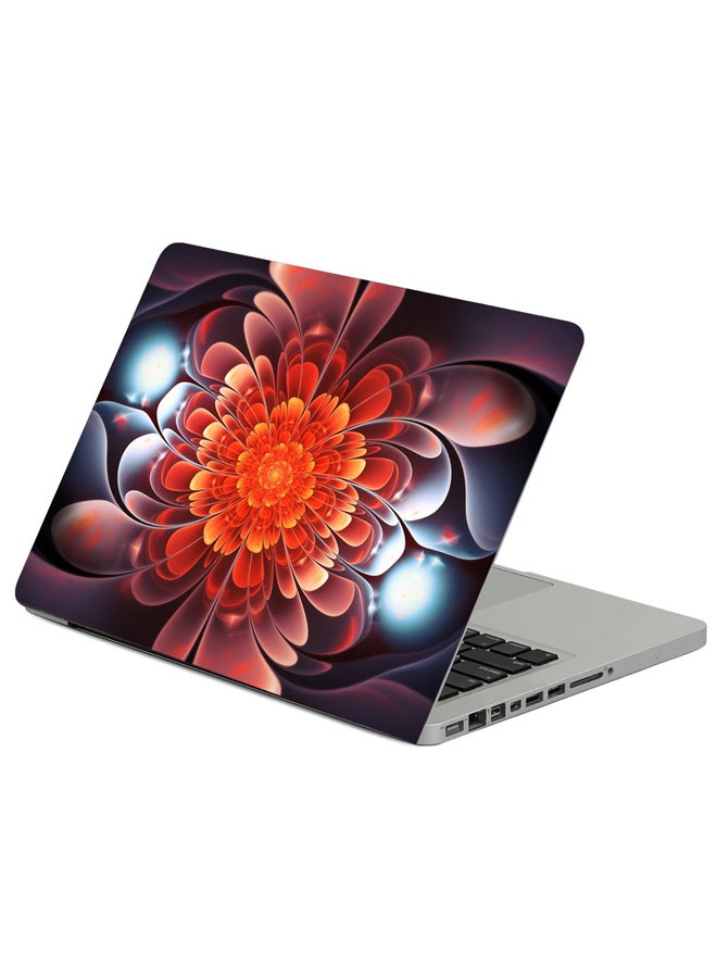 Fast Print Fractal Bright Twisted Printed Laptop Sleeve Multicolour 
