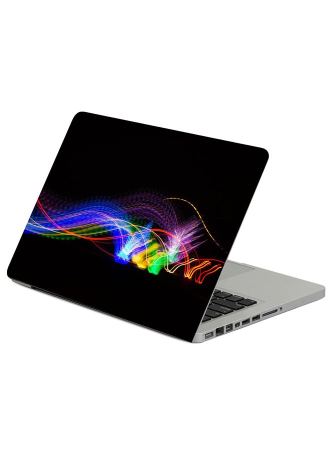 Fast Print Lines Light Long Exposure Printed Laptop Sleeve Multicolour 