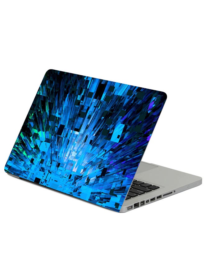 Fast Print - Fragments Shards Abstraction Printed Laptop Sticker Multicolour - Image 1