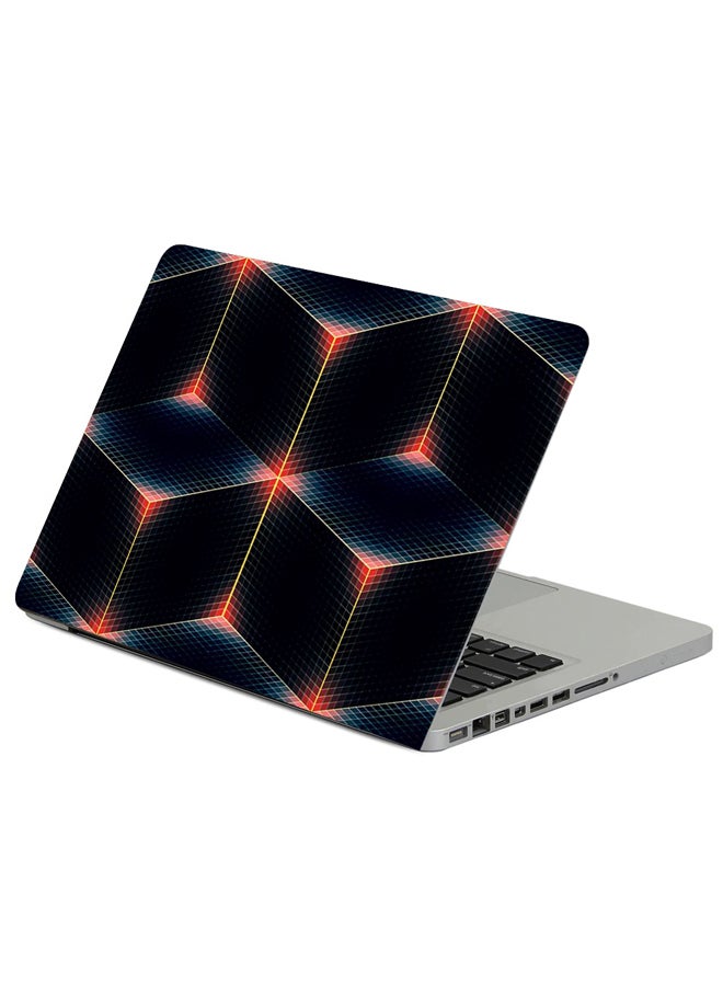 Fast Print Line Shade Color Printed Laptop Sleeve Multicolour