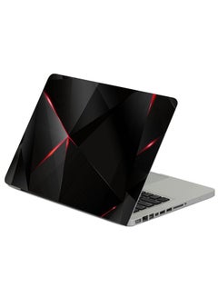 Black Light Dark Printed Laptop Skin Cover Multicolour