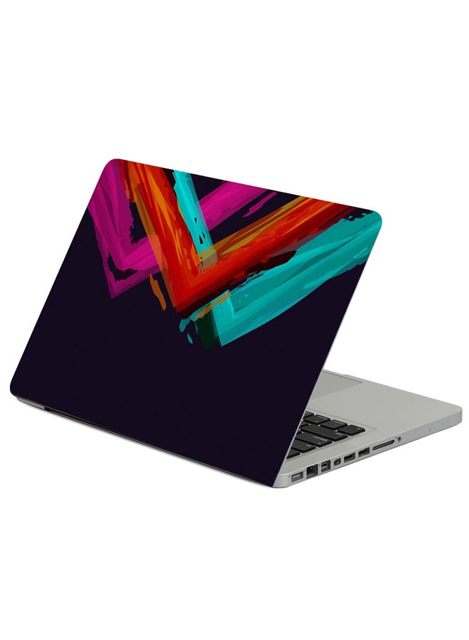 Fast Print Lines Colorful Stripes Printed Laptop Sleeve Multicolour 