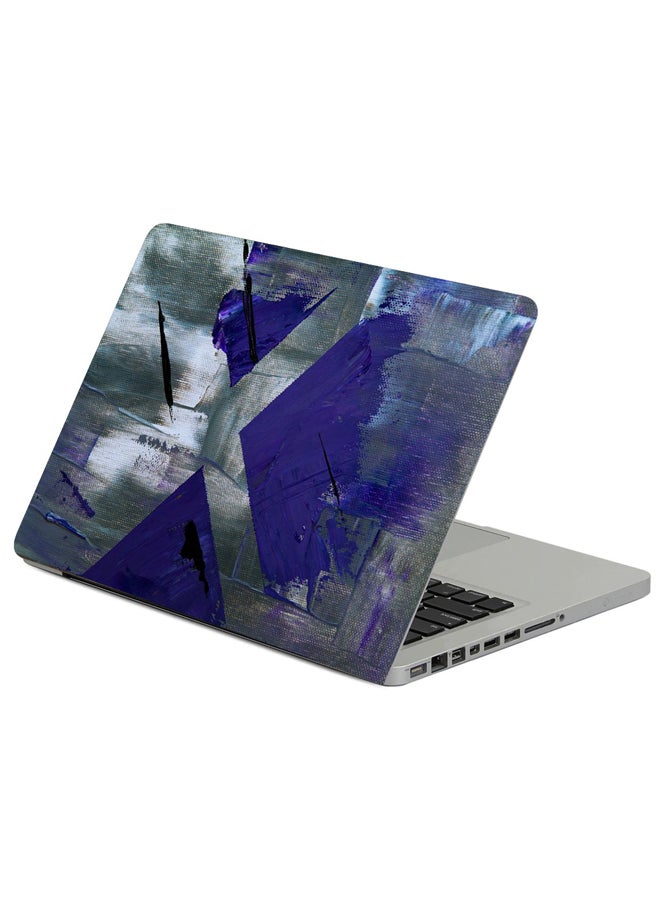 Paint Canvas Geometric Printed Laptop Sleeve Multicolour