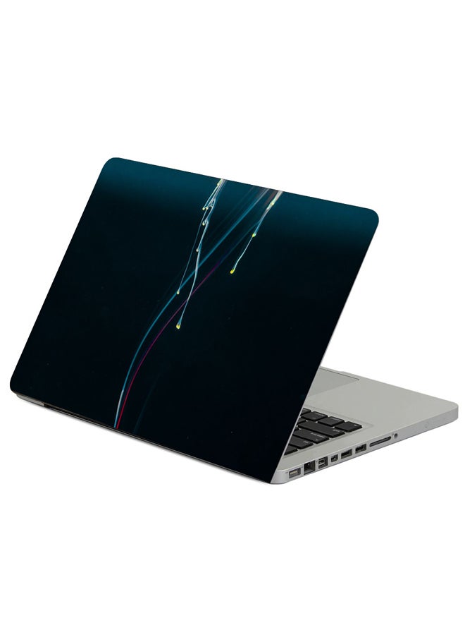 Lines Spots Liquid Printed Laptop Sleeve Multicolour