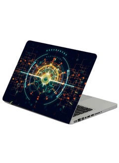 Hologram Pattern Glow Printed Laptop Sticker Multicolour