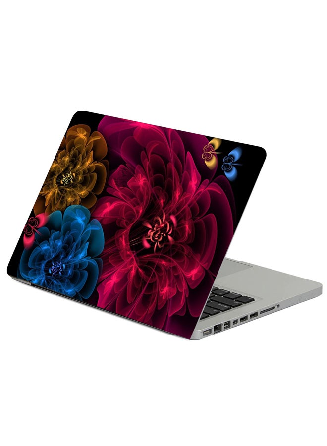 Fast Print Flowers Veil Background Printed Laptop Sleeve Multicolour 