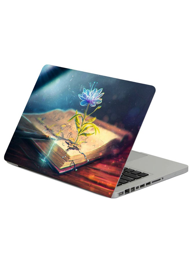Fast Print Flower Abstract Book Printed Laptop Sleeve Multicolour