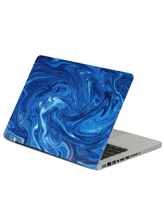 Fast Print Lines Wavy Stains Printed Laptop Sleeve Multicolour