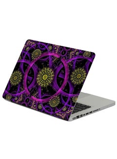 Fast Print Fractal Neon Rings Printed Laptop Sleeve Multicolour 